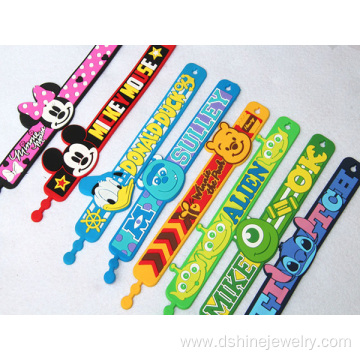 Children Cartoon Silicone Hand Band Soft Silicone Bracelet